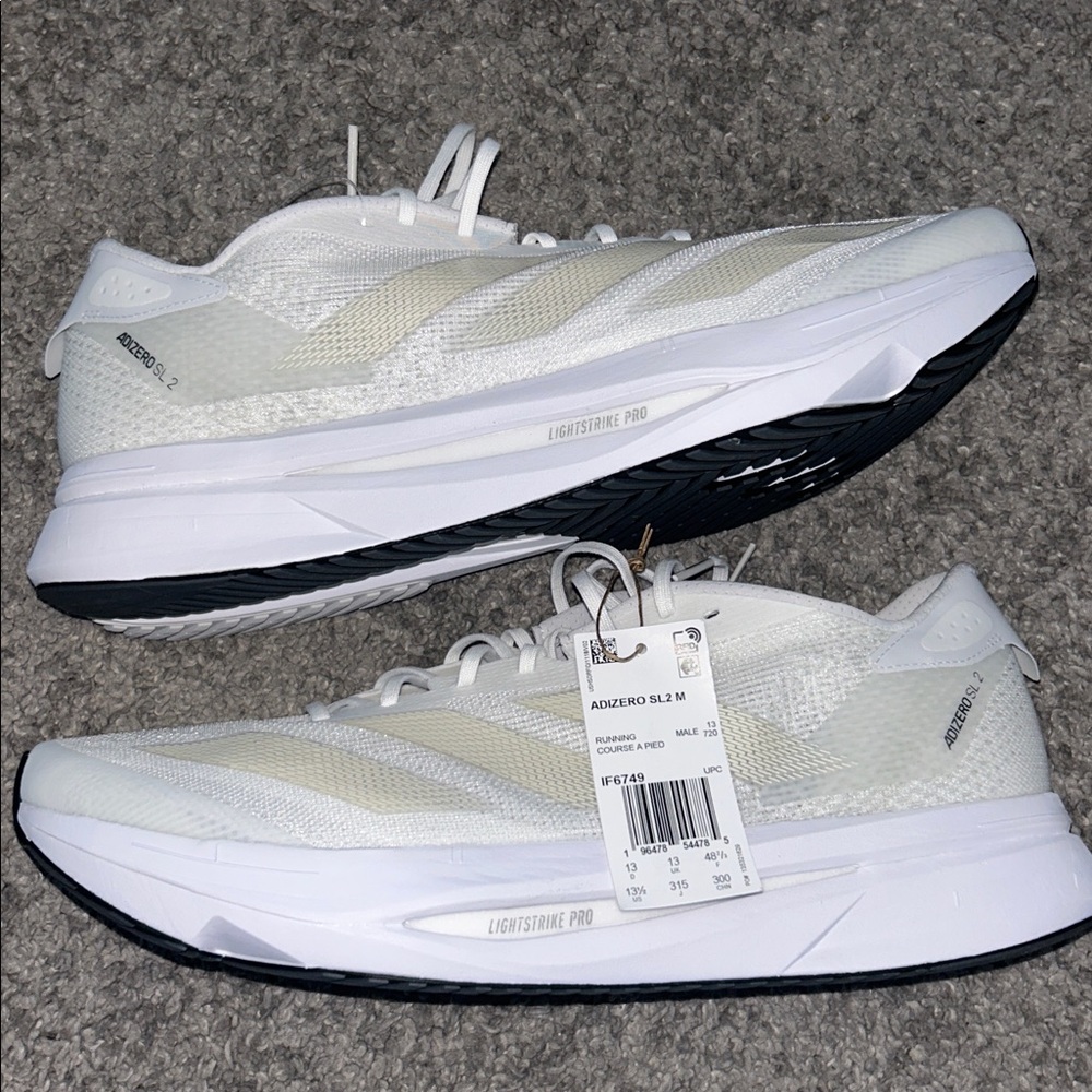 Adidas Adizero SL2 Running Shoes Sneaker Cloud White/Zero Metalic IF6749 US 13.5